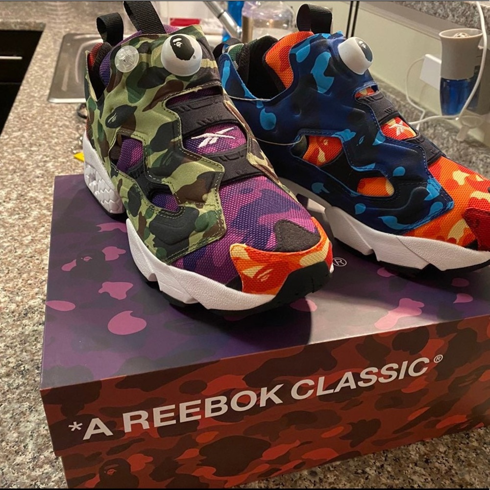 A bathing ape Reebok colab